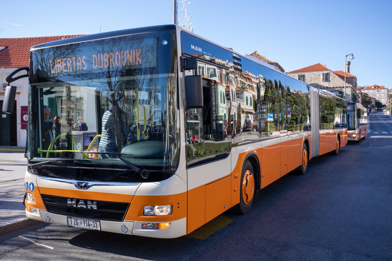 Dubrovnik: Prva vožnja tri nova Libertasova gradska autobusa