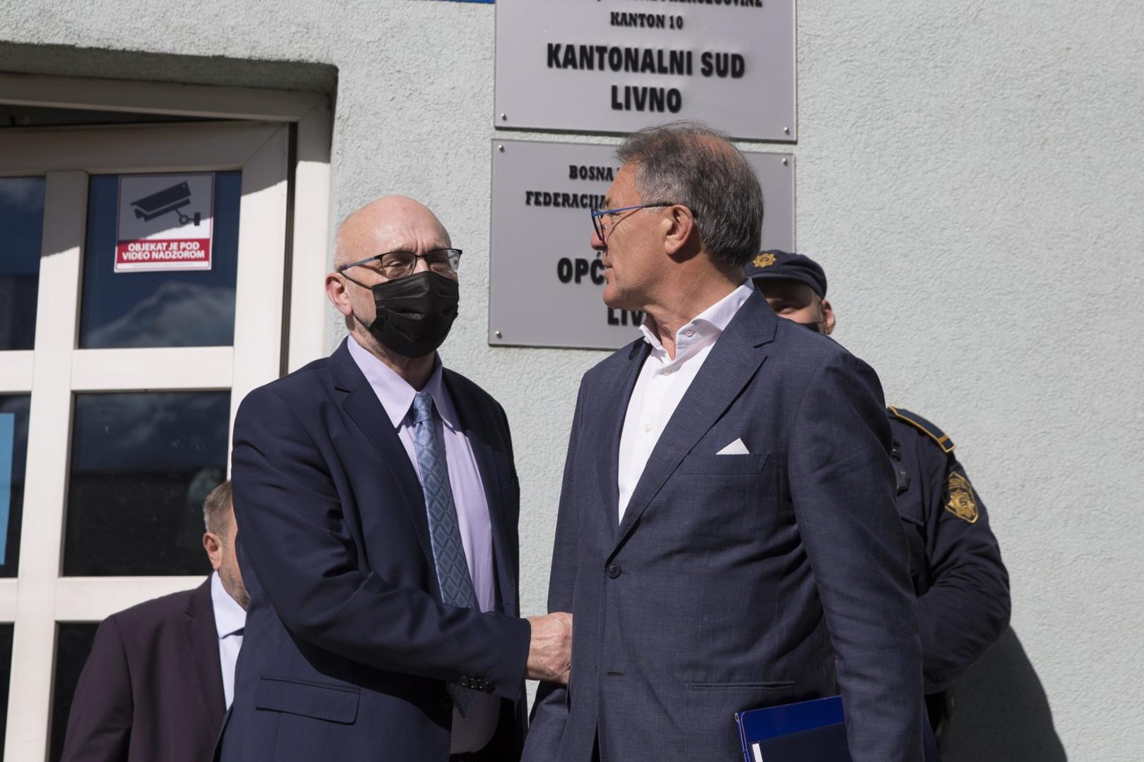 12.05.2021., Livno, Bosna i Hercegovina - Zdravko Mamic nakon vise od pet sati ispitivanja napustio Tuziteljstvo. Photo: Denis Kapetanovic/PIXSELL