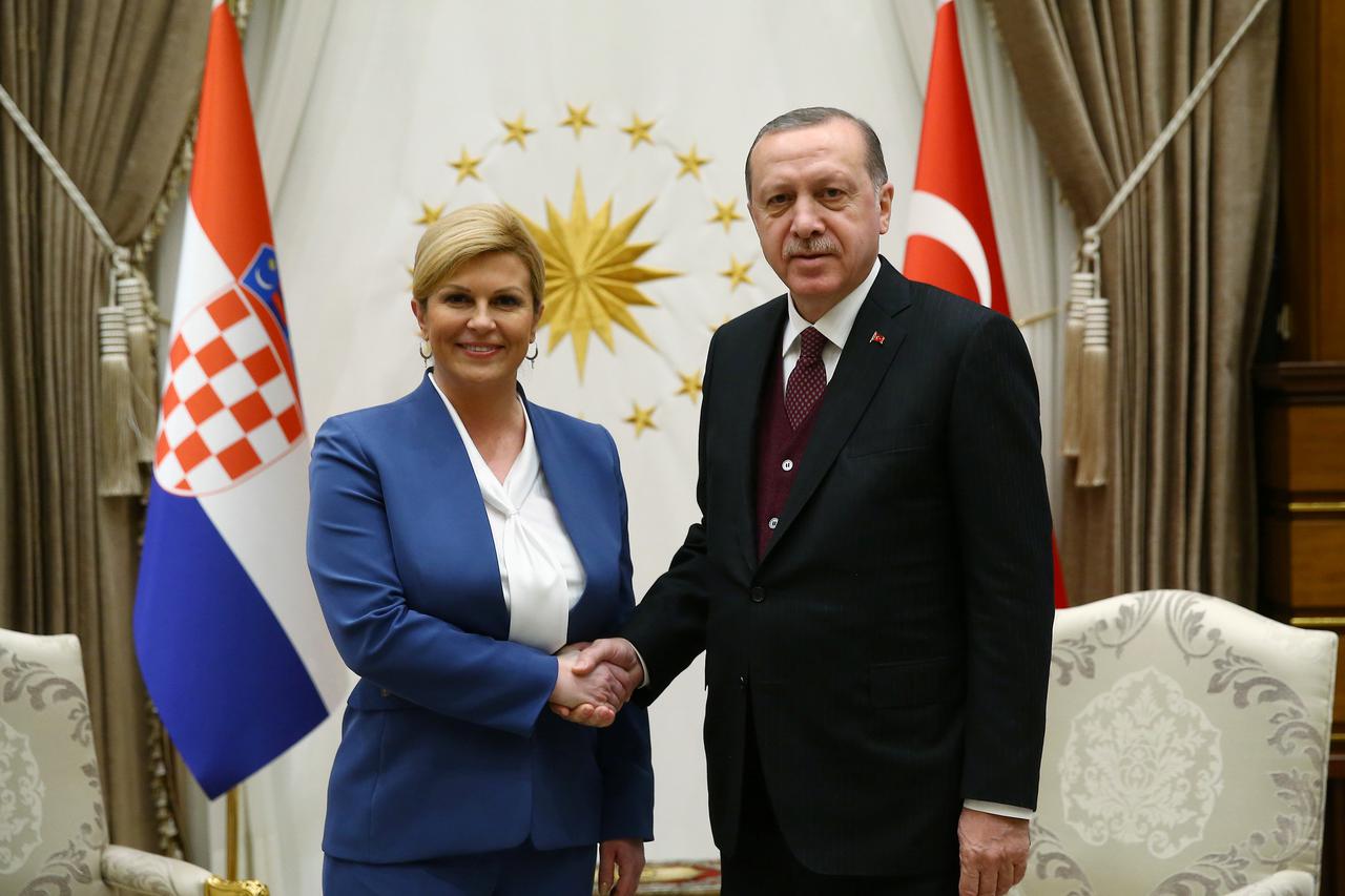 Kolinda Grabar-Kitarović, Recep Tayyip Erdogan
