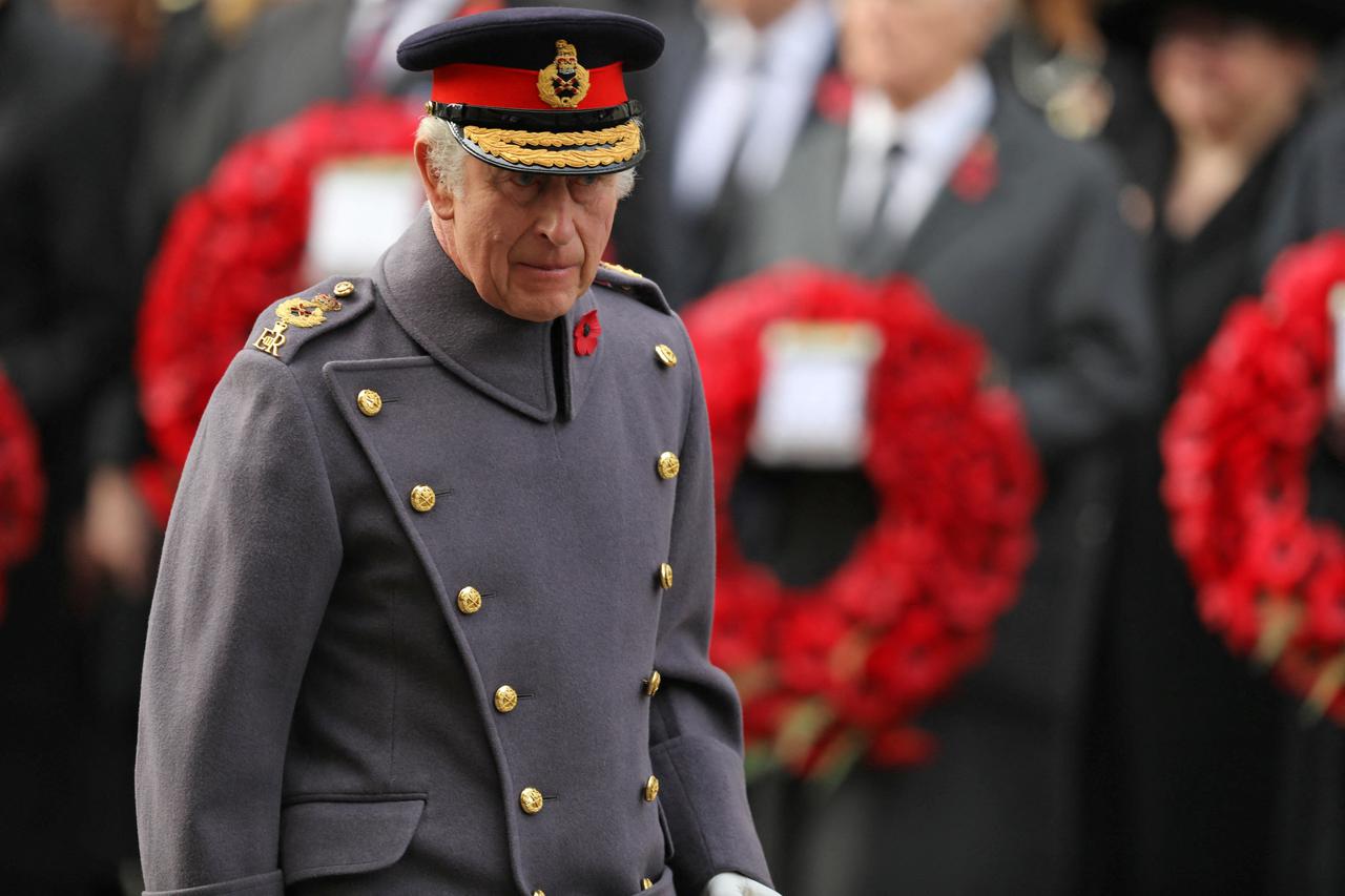 The annual Remembrance Sunday service at the Cenotaph, in London