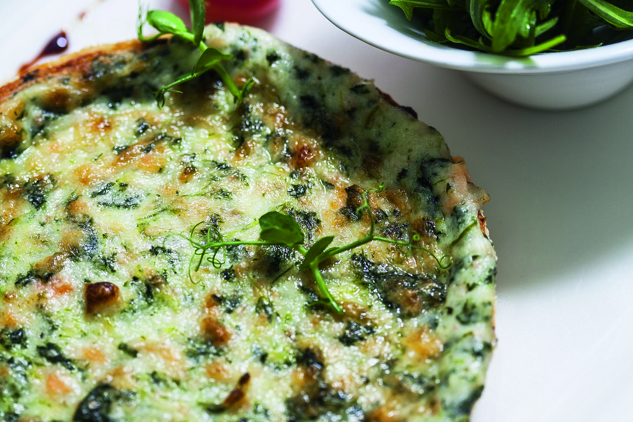 Pita s lososom i špinatom