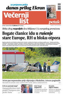 Večernji list naslovnica