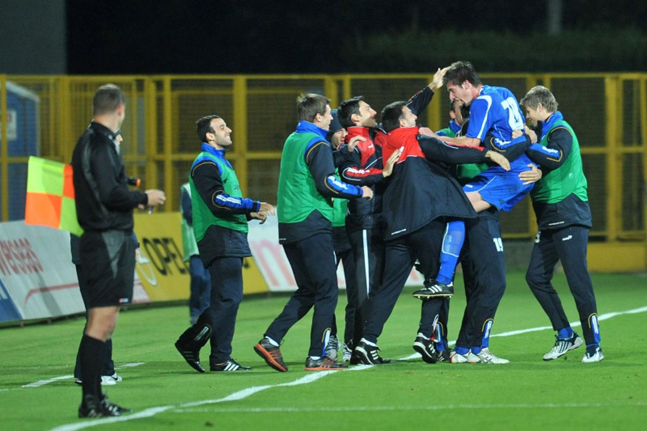 'sport 15.10.2009.Zapresic, 11. kolo prve HNL utakmica izmedju NK Inter Zapresic i NK Zadar. Photo: Antonio Bronic/VLM'