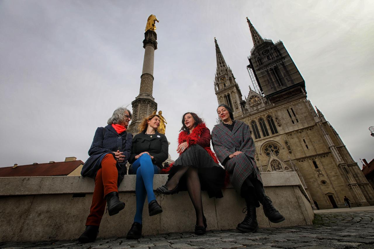 Jadranka Brčić, Marina Škrabalo, Jacqueline Bat i Lana Bobić, teologinje i aktivistice