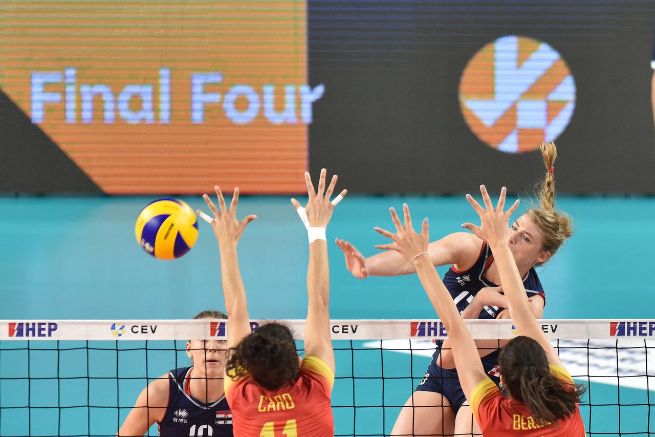 Varaždin: Final Four Zlatne lige za odbojkašice, utakmica Hrvatska - Španjolska