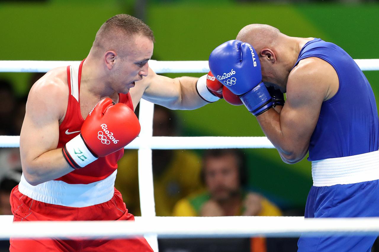 06.08.2016., Rio de Janeiro, Brazil - Olimpijske igre Rio 2016. Boks, poluteska kategorija do 81kg. Hrvoje Sep (Hrvatska) - Orabi Salah (Egipat). Photo: Igor Kralj/PIXSELL