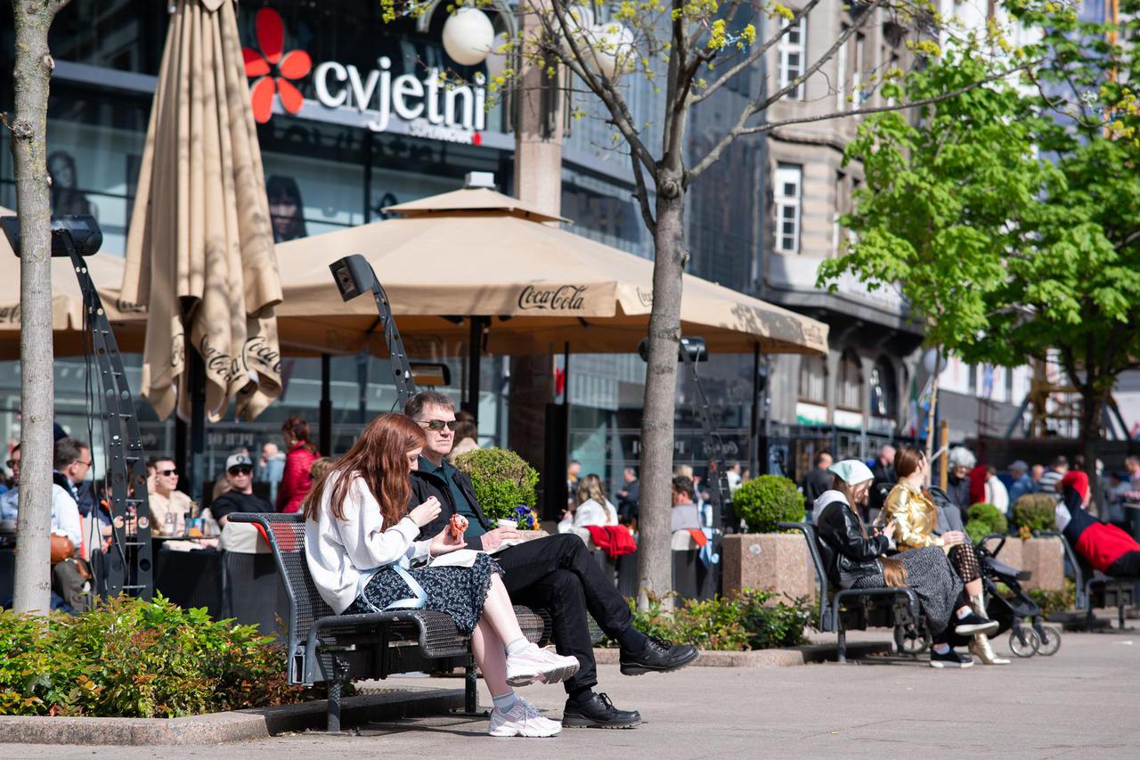 Sunčana nedjelja u Zagrebu 