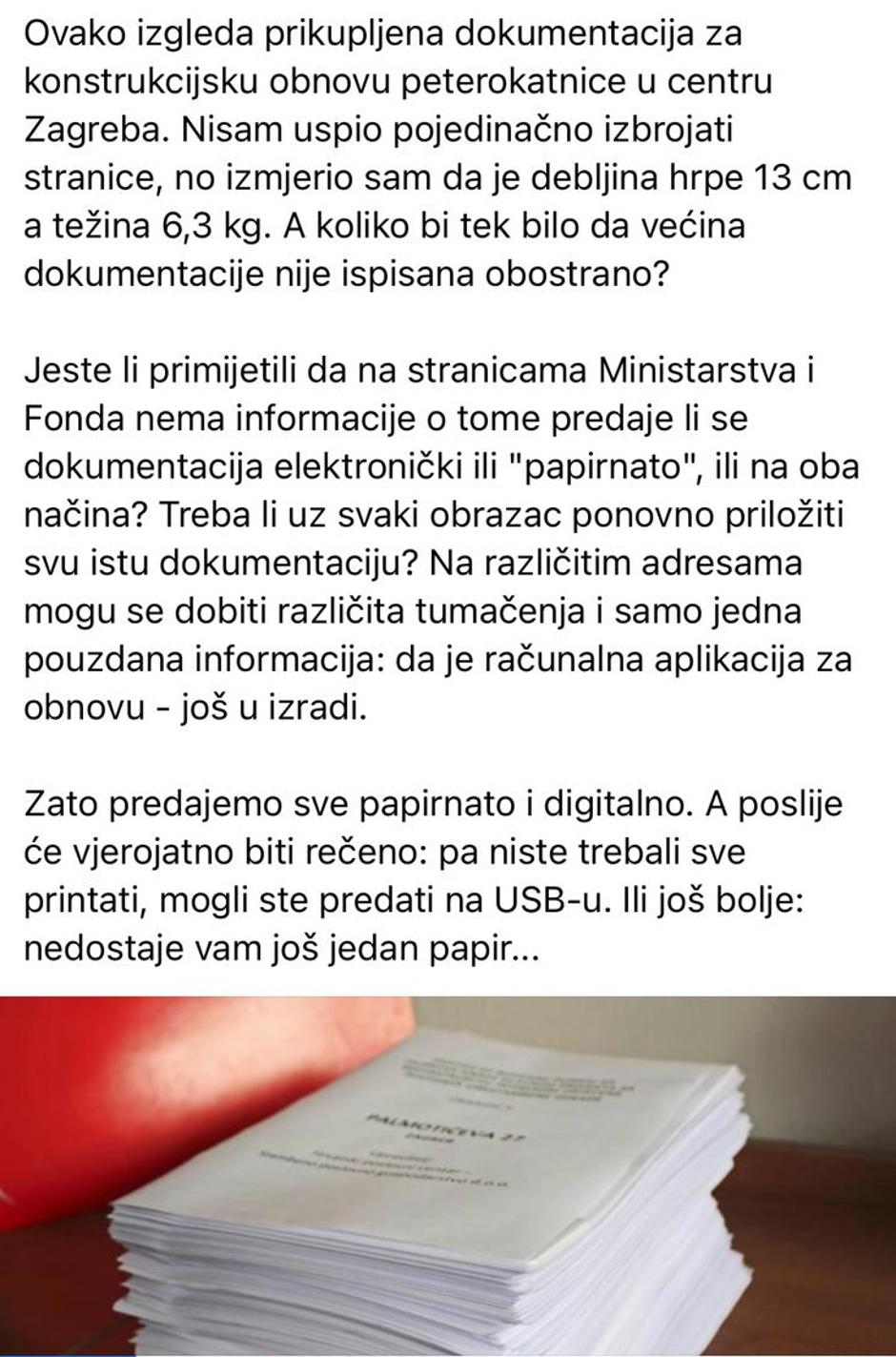 Status u grupi Potres z Zagrebu