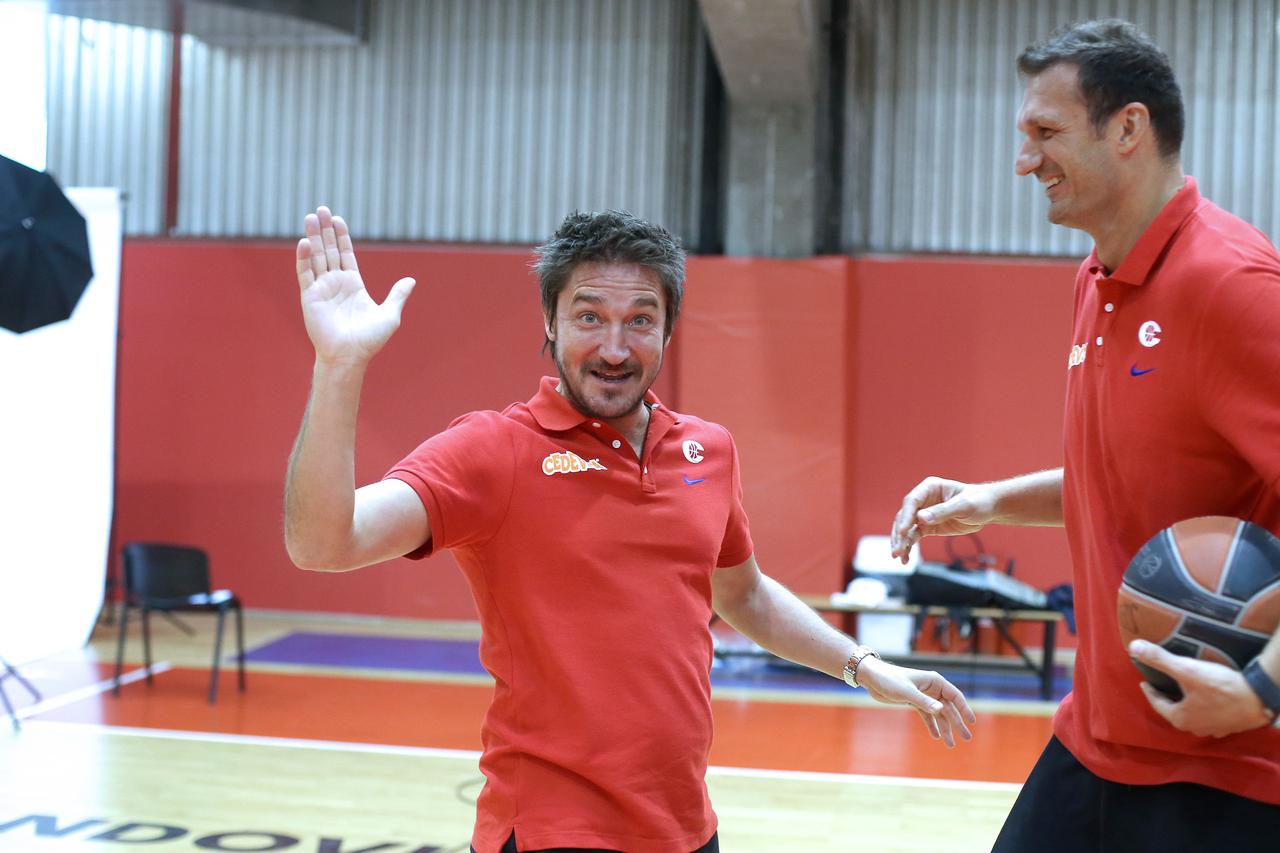 SPECIJAL MAX 23.09.2015., Zagreb - Pomocni trener Veljku Mrsicu u KK Cedevita biti ce legenda talijanske kosarke Gianmarco Pozzecco.  Photo: Sanjin Strukic/PIXSELL