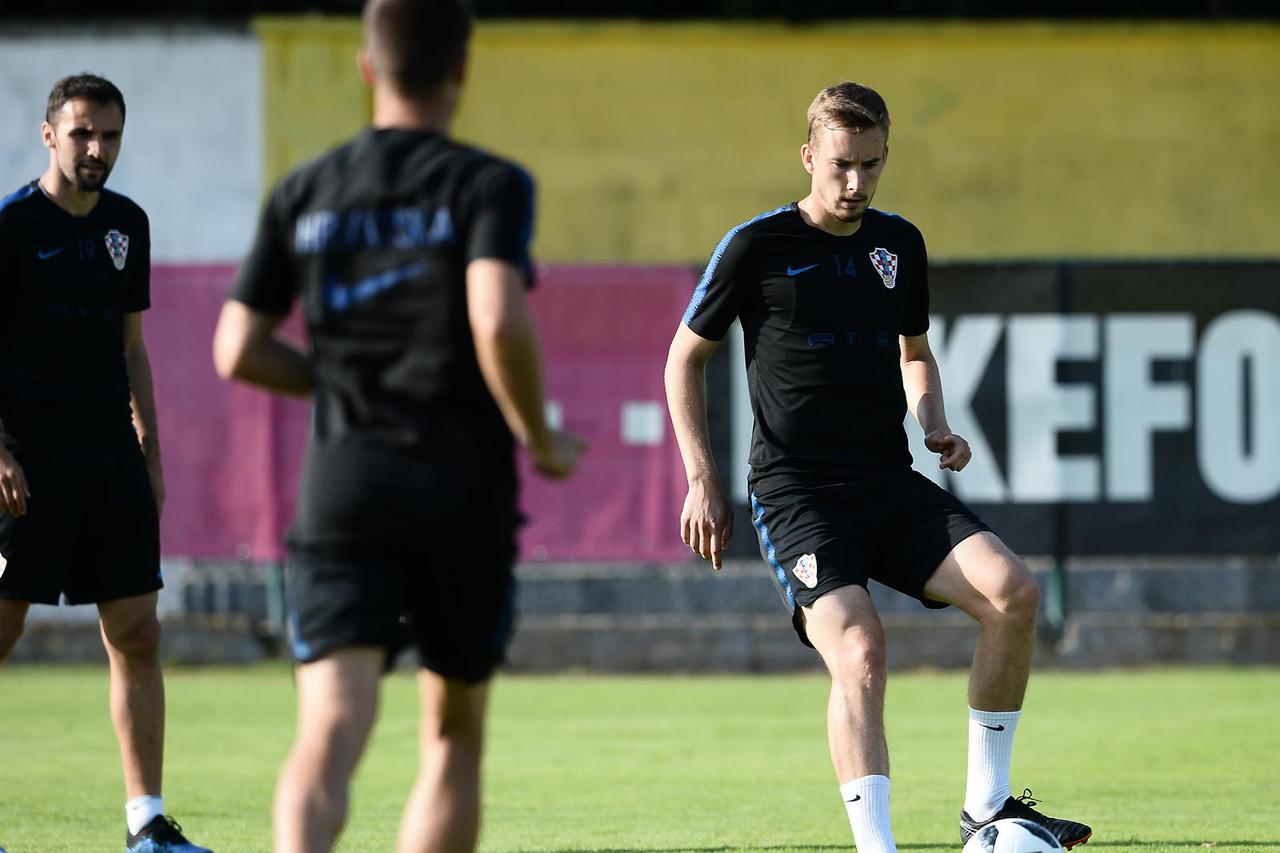 Rovinj: Hrvatska nogometna reprezentacija odradila popodnevni trening