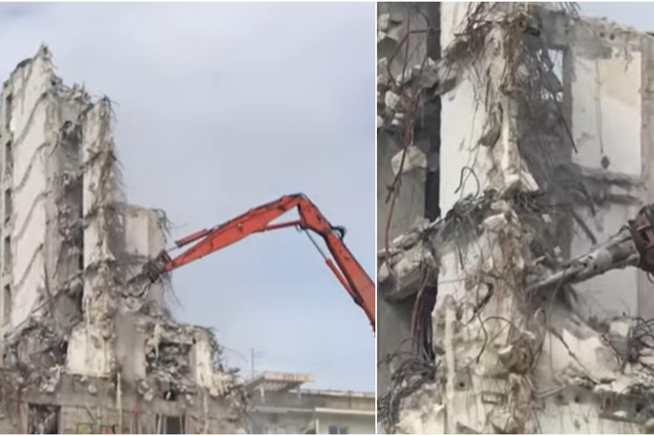 Rušenje hotela Marjana