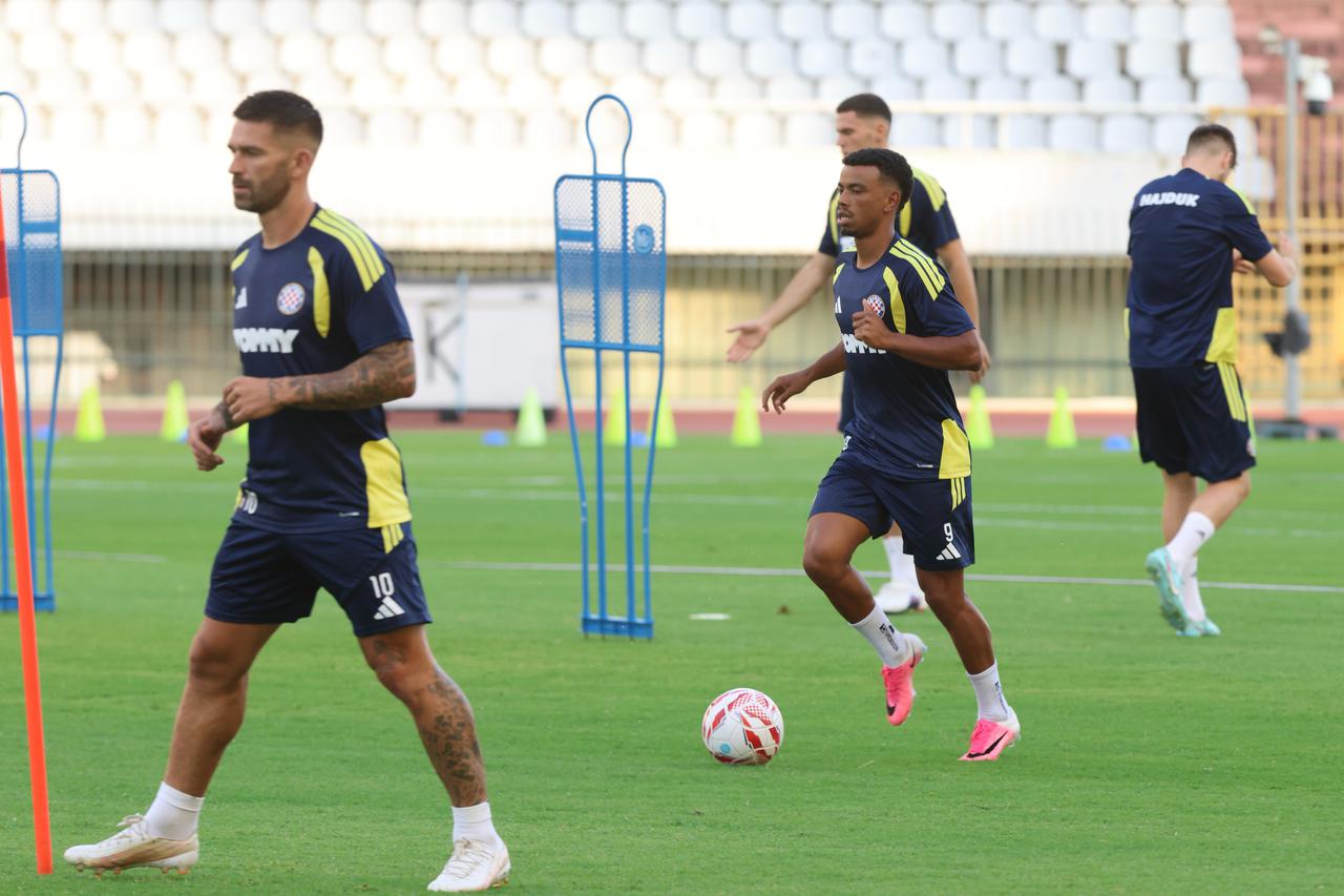 Split: Hajduk održao trening na Poljudu uoči sutrašnje utakmice