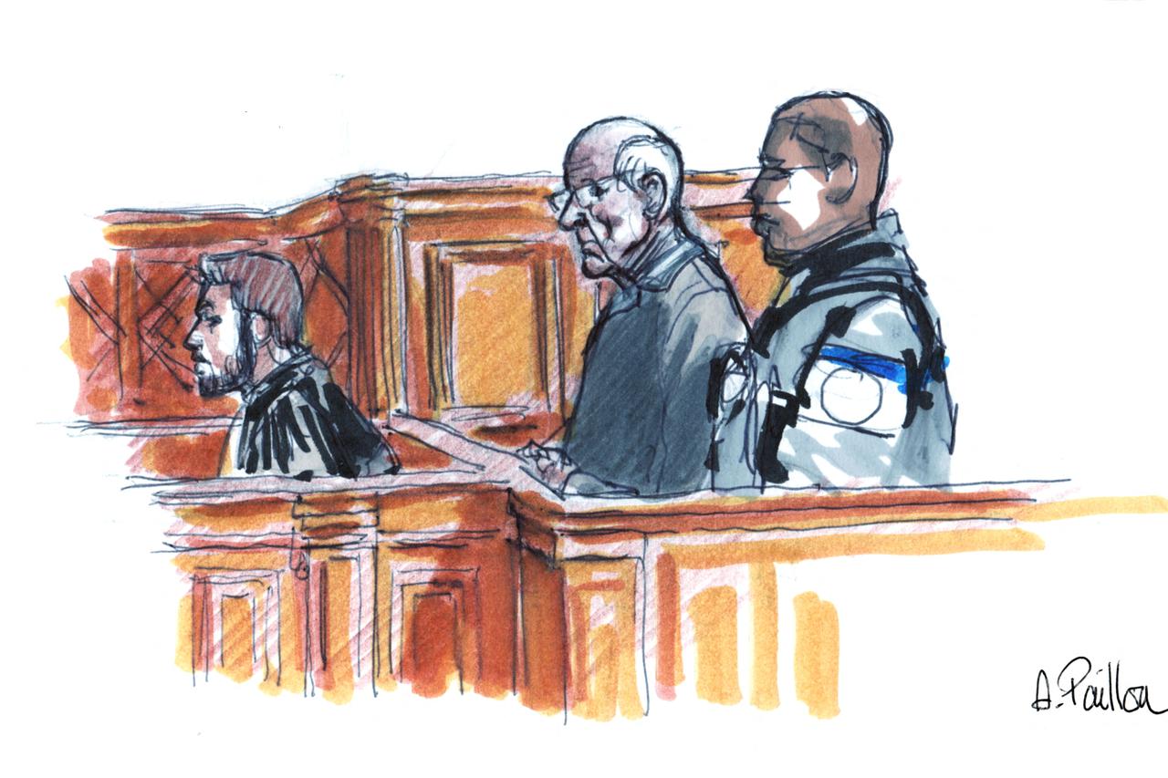 FILE PHOTO: Courtroom sketch of French ex-surgeon Le Scouarnec during his trial in Saintes
