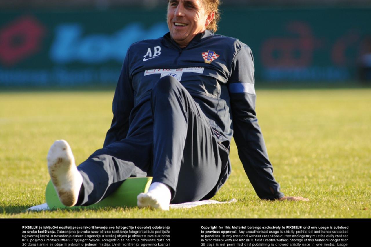 '27.05.2013., Medjugorje, BiH - Prvi trening hrvatske nogometne reprezentacije na pripremama. Alen Boksic. Photo: Zoran Grizelj/VLM/PIXSELL'
