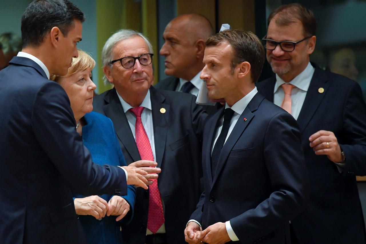 Merkel, Macron, Juncker