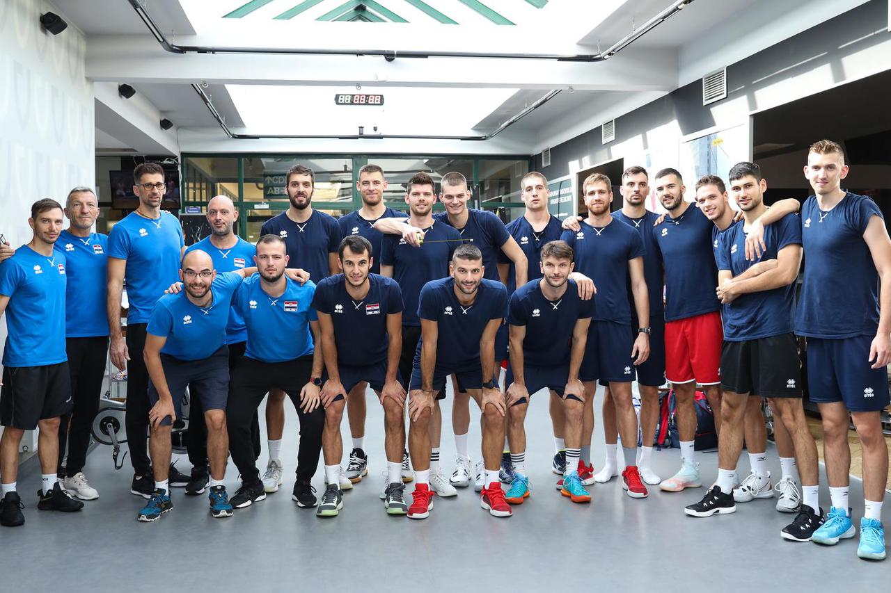 Zagreb: Posljednji trening hrvatske odbojkaške reprezentacije prije odlaska na EP u Estoniju