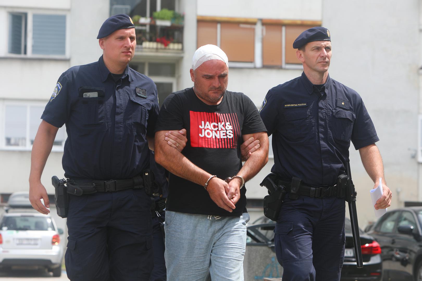 01.07.2024., Karlovac - Privodenje na ispitivanje na Zupanijski sud osumnjicenog za napad i ozlijedivanje biciklista u Vojnicu. Photo: Kristina Stedul Fabac/PIXSELL