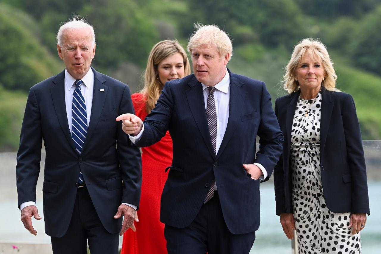Britain's PM Johnson and U.S. President Biden meet ahead of G7