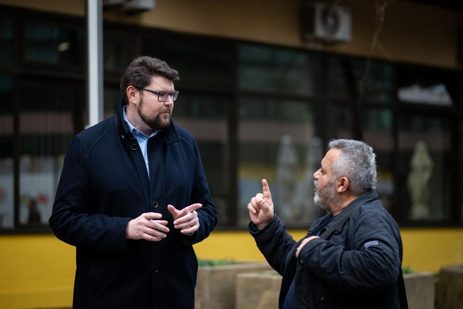 Zagreb: Predsjednik SDP-a Peđa Grbin