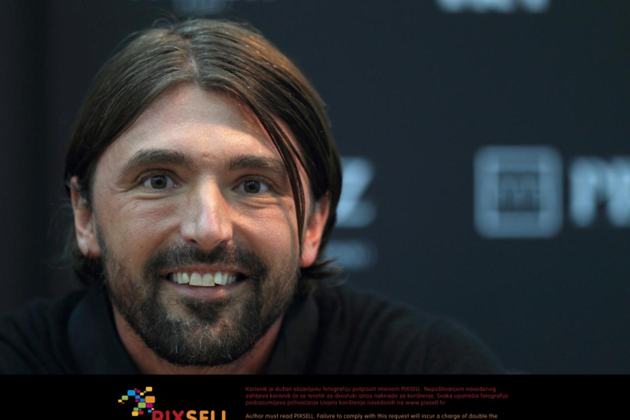 '05.02.2012., Dom sportova, Zagreb - ATP World Tour 250, PBZ Zagreb Indoors, Goran Ivanisevic na zavrsnoj konferenciji za novinare. Photo: Antonio Bronic/PIXSELL'