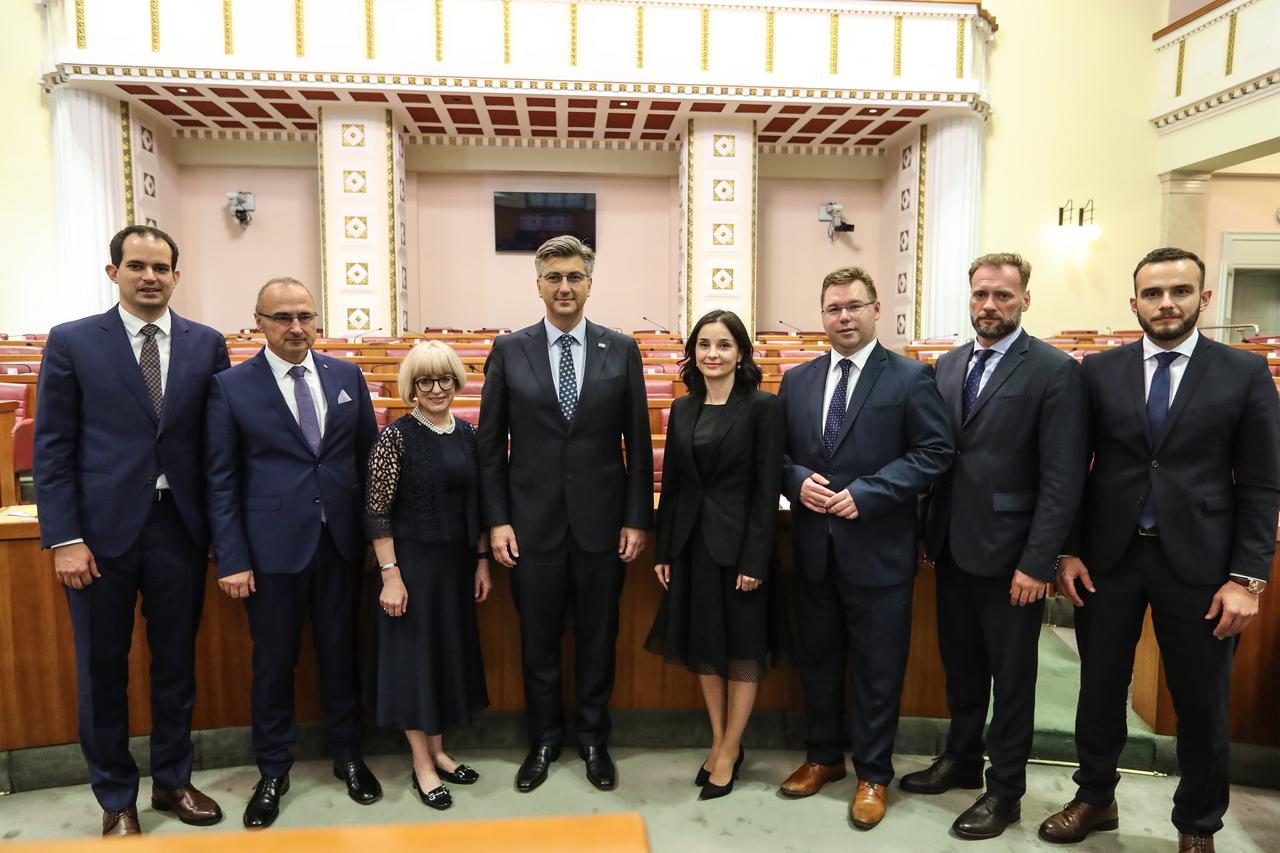 Zagreb: Na plenarnoj sjednici Sabora izglasani su novi ministri