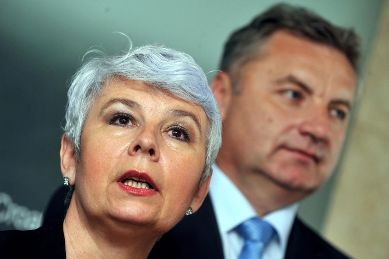 '29.06.2010., Zagreb - Ulica grada Vukovara 78, Ministarstvo gospodarstva, rada i poduzetnistva.  Predsjednica Vlade Republike Hrvatske Jadranka Kosor posjetila je Ministarstvo gospodarstva, rada i po