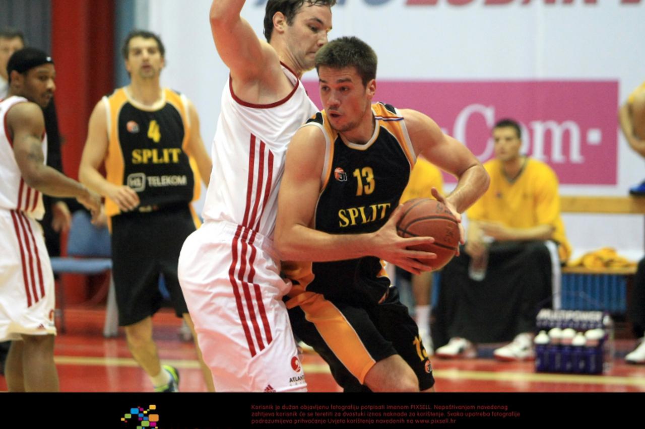 '16.05.2012.,Zagreb - Dom Sportova, 1. utakmica polufinala kosarkaskog prvenstva Hrvatske izmedju KK Cedevita - KK Split. Josip Sobin Photo: Dalibor Urukalovic/PIXSELL'