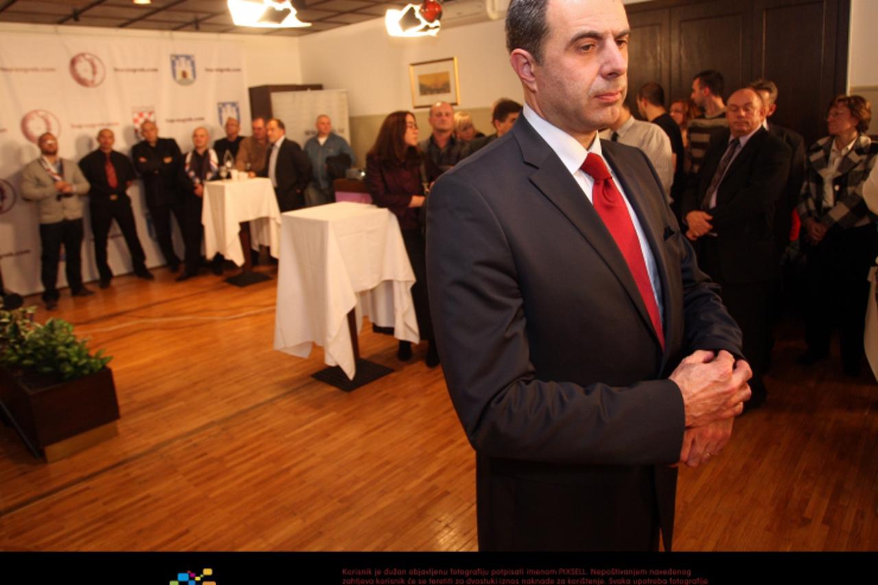 '04.12.2011., Zerjaviceva 10, Zagreb - Celnici HSP-a cekaju rezultate parlamentarnih izbora. Daniel Srb. Photo: Igor Kralj/PIXSELL'
