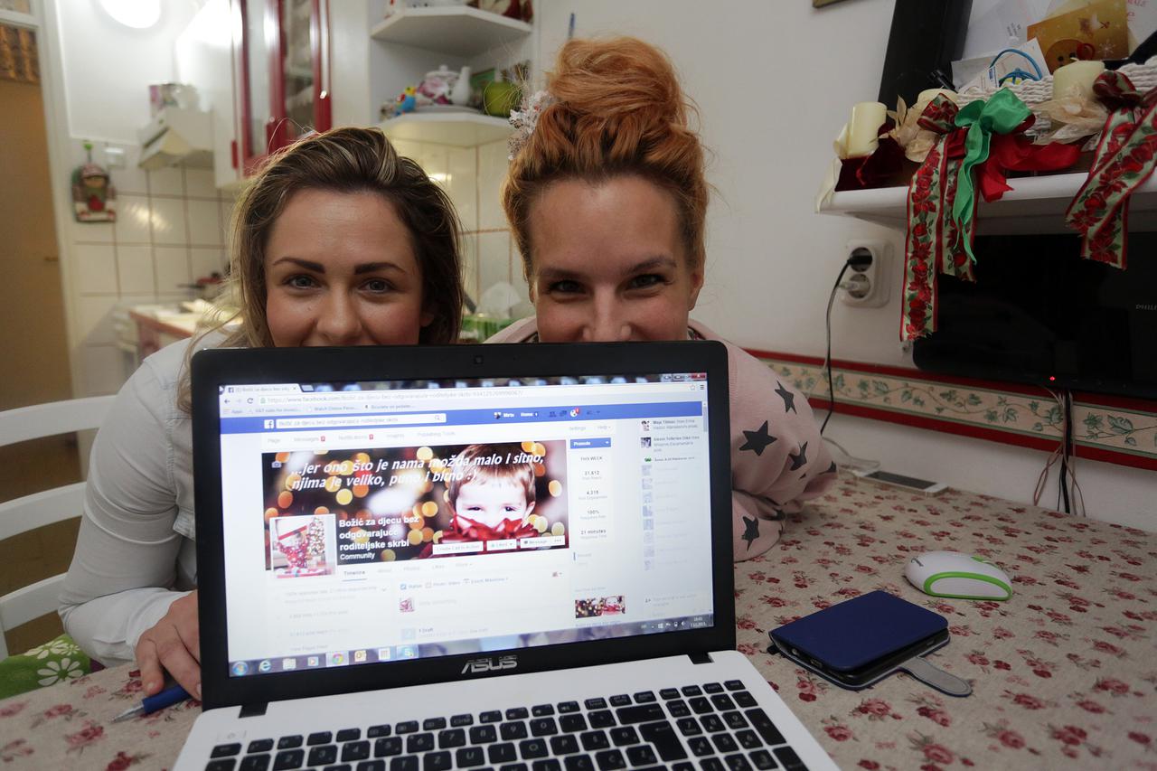 07.12.2015., Zagreb - Mirta Kisak i Katarina Krizanic pokrenule su na Facebooku humanitarnu akciju Bozic za djecu bez roditeljske skrbi. 