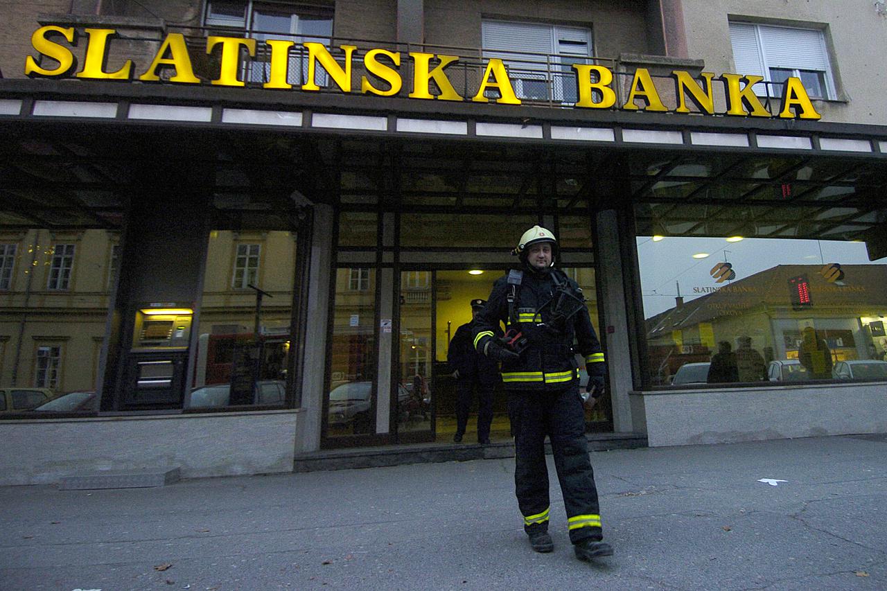 Osijek: Lažna dojava o curenju plina u Slatinskoj banci