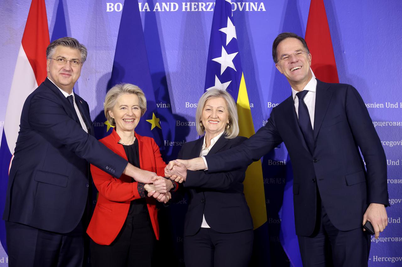 Sarajevo: Konferencija za medije Ursule von der Leyen i Andreja Plenkovića
