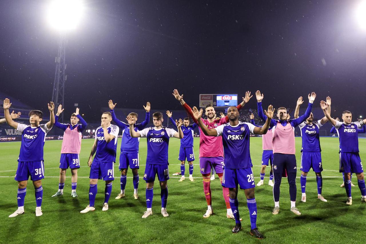 Zagreb: Susret Dinama i Rijeke u prvoj utakmici finala SuperSport Hrvatskog nogometnog kupa