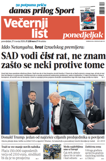 Večernji list naslovnica