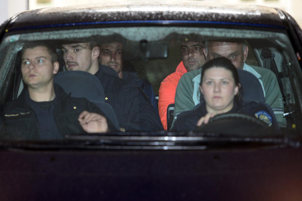 8.4.2016.,Zagreb -  Privodjenje osumnjicenih povezanih sa kradjom zlata i pranjem novca u USKOK. Photo: 