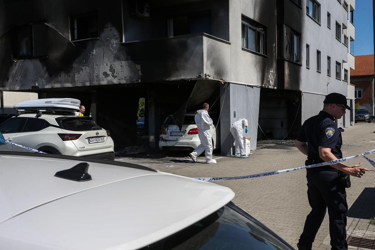 U Velikoj Gorici izgorjela dva Lamborghinija, stambena zgrada i druga vozila