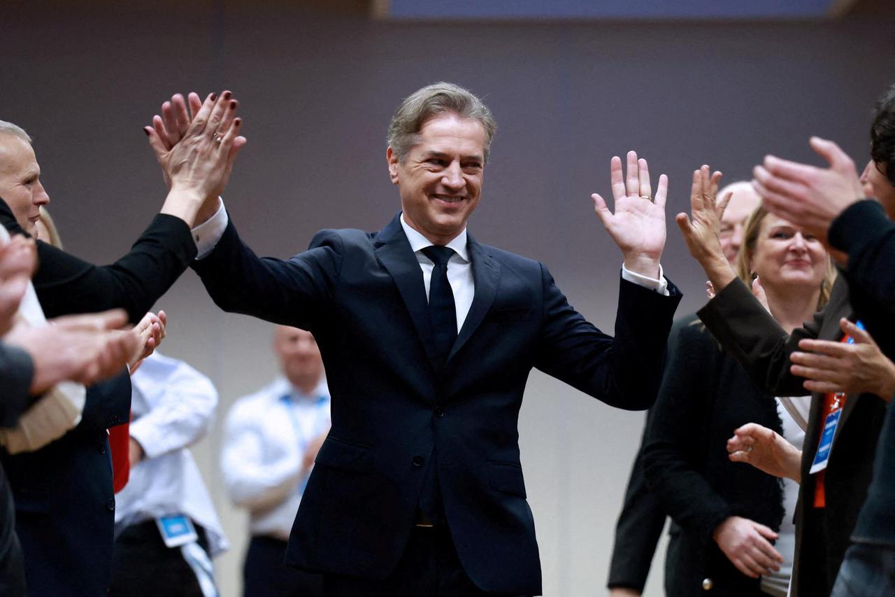 Slovenia's PM Golob attends a Congress party ahead of the national elections in Ljubljana