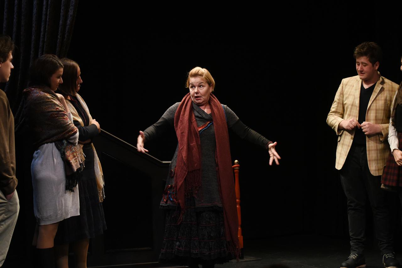 Članovi “Teatra M&M” i Vitomira Lončar u sceni iz predstave