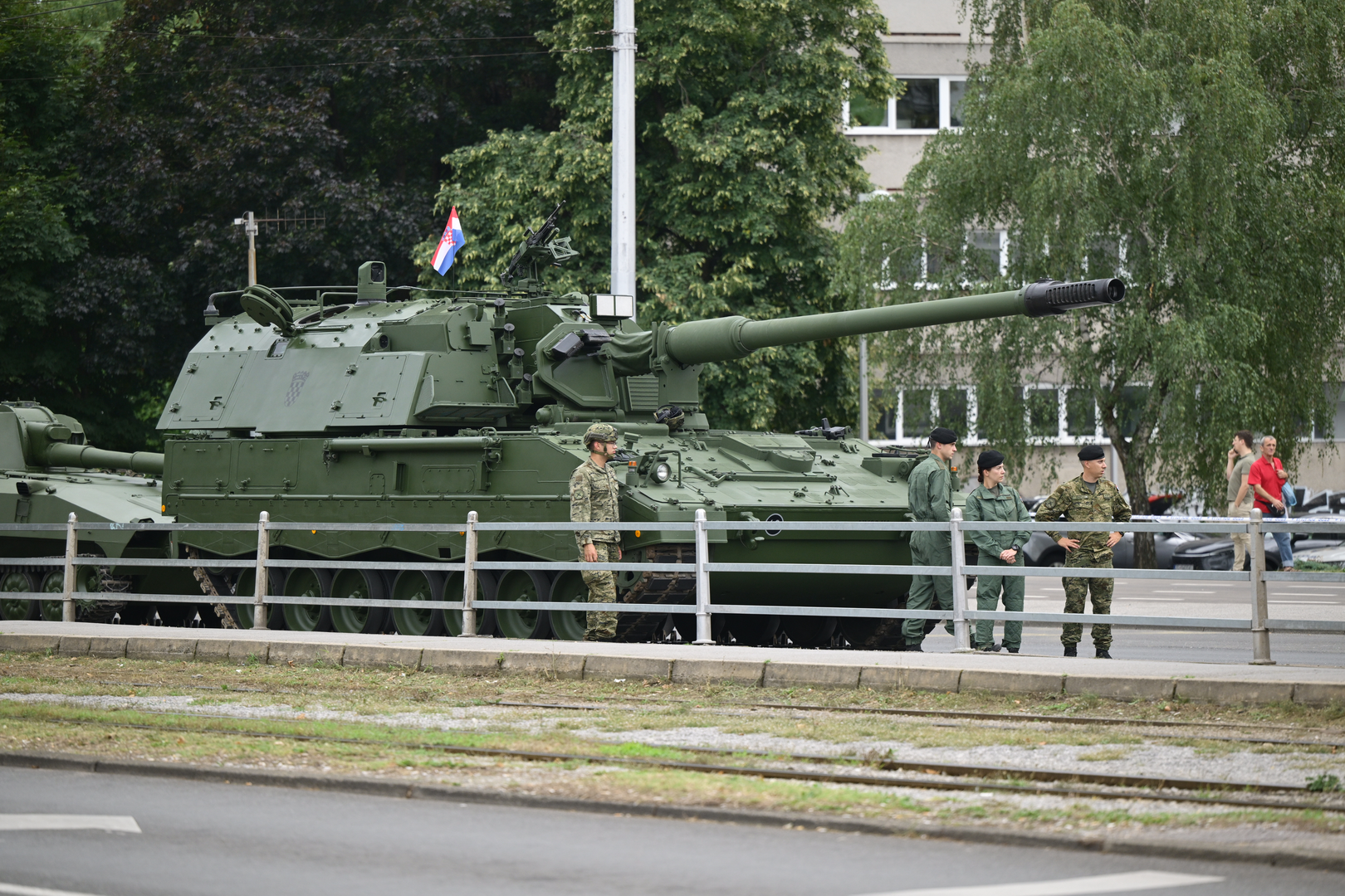 29.07.2025., Zagreb - Okupljanje vojske uoci generalne probe svecanog vojnog mimohoda. Photo: Neva Zganec/PIXSELL