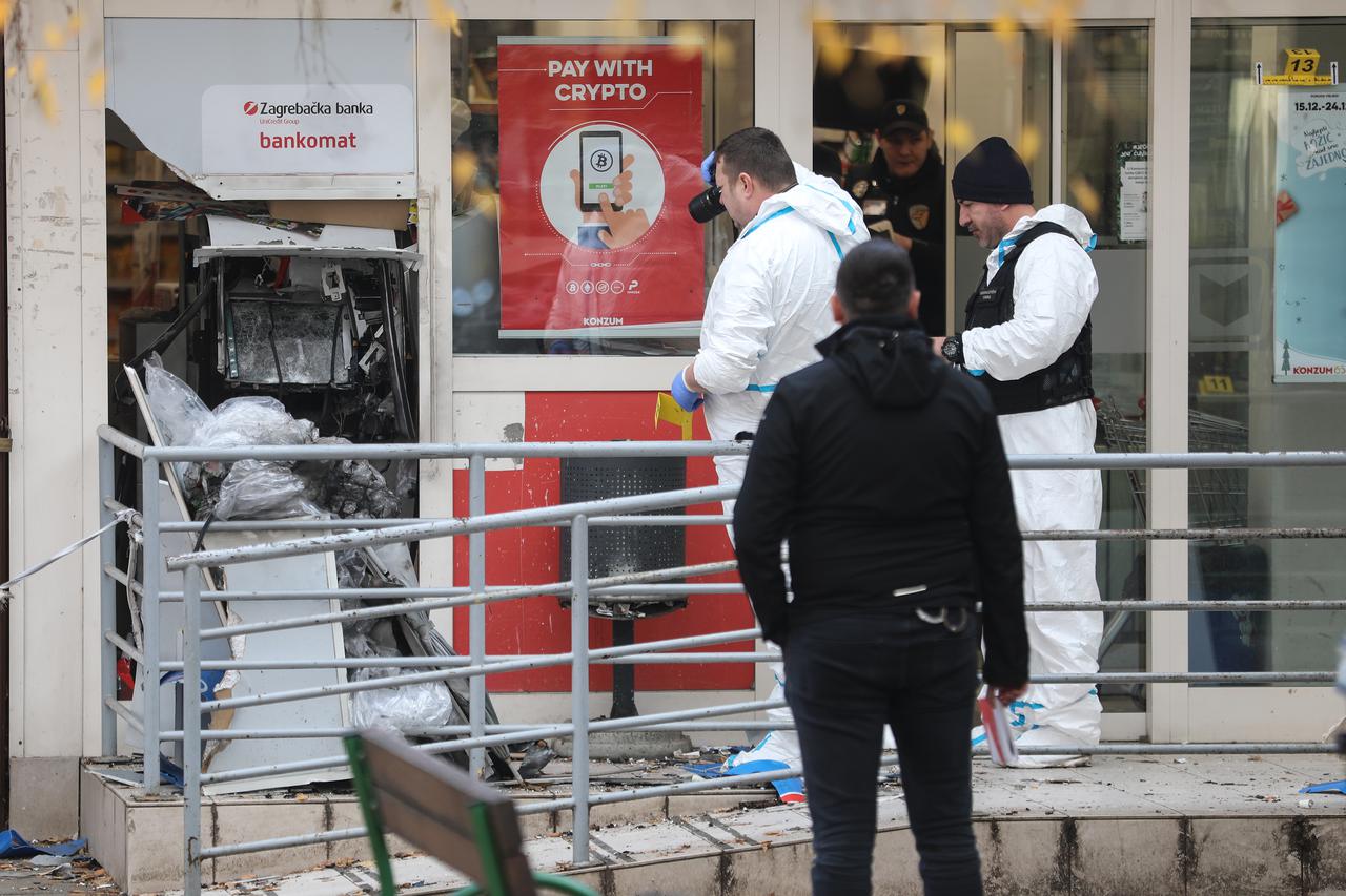 Noćas raznesen bankomat u Zagrebu