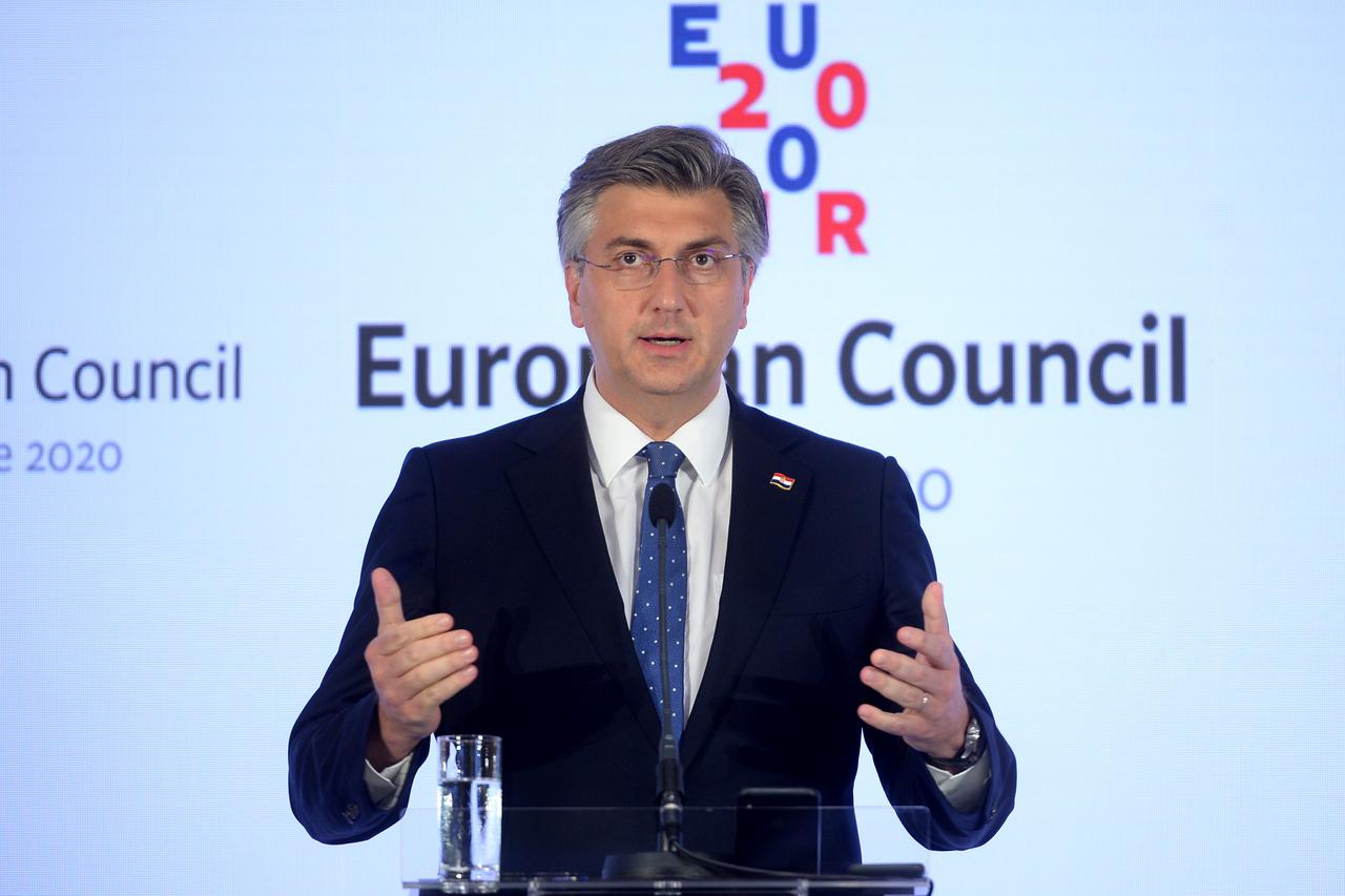 Zagreb: Konferencija za medije nakon sastanka Europskog vijeća održanog u NSK