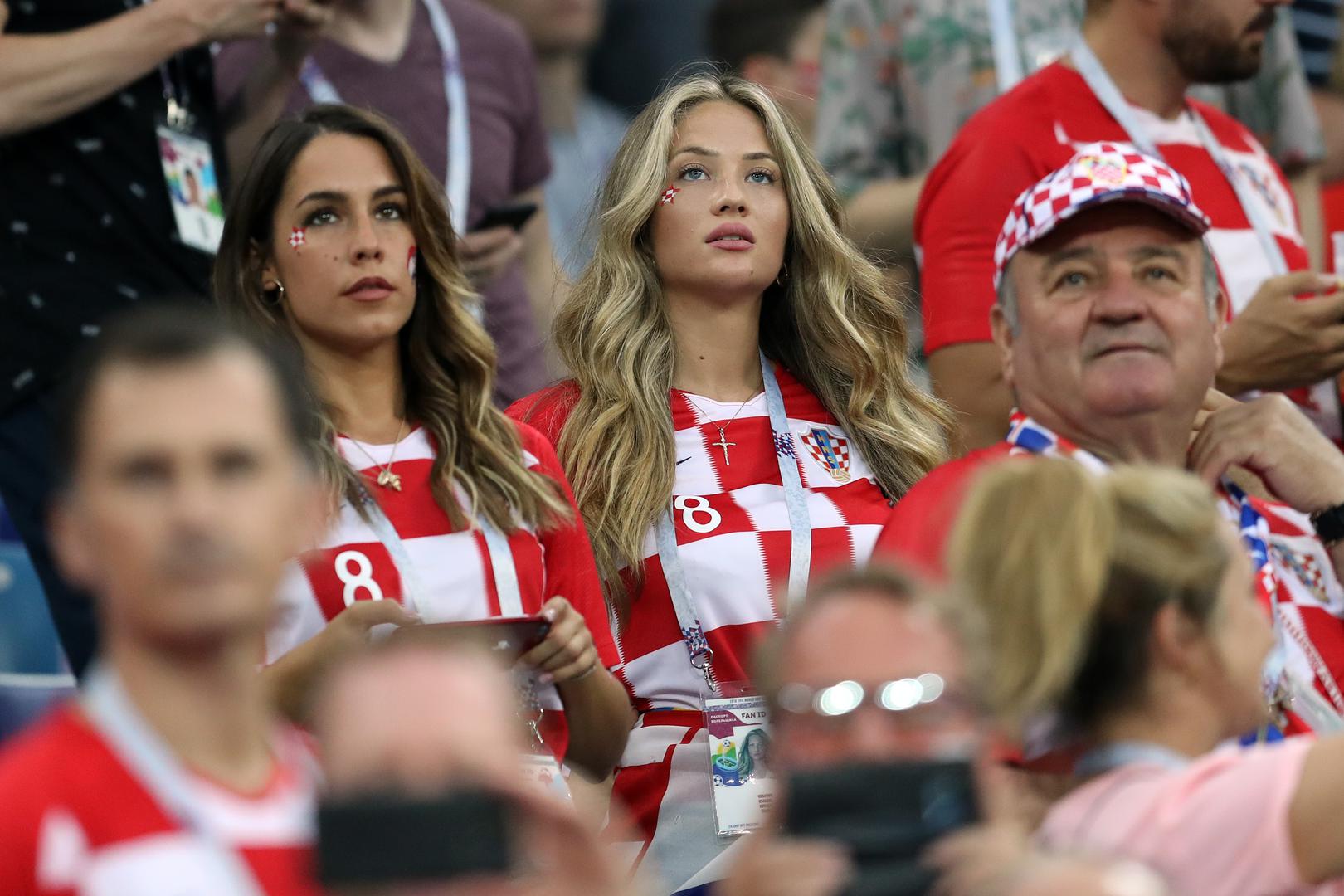 Utakmicu Hrvatske i Danske u Nižnji Novgorodu pratile su i bolje polovice naših reprezentativaca.

