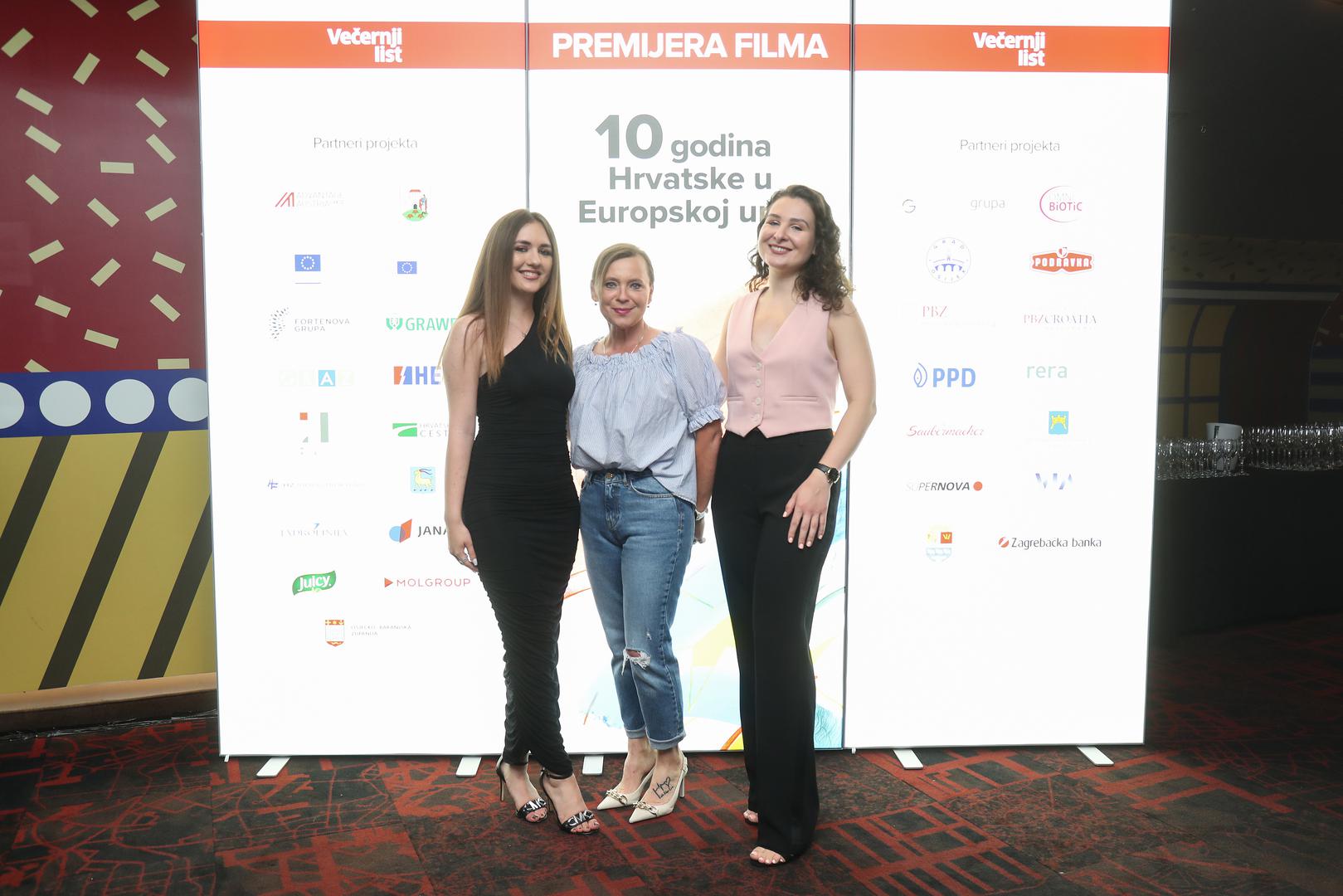 28.06.2023., Zagreb - Premijera filma Vecernjeg Lista "10 godina Hrvatske u Europskoj uniji" Photo: Matija Habljak/PIXSELL