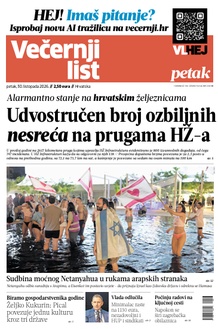 Večernji list naslovnica