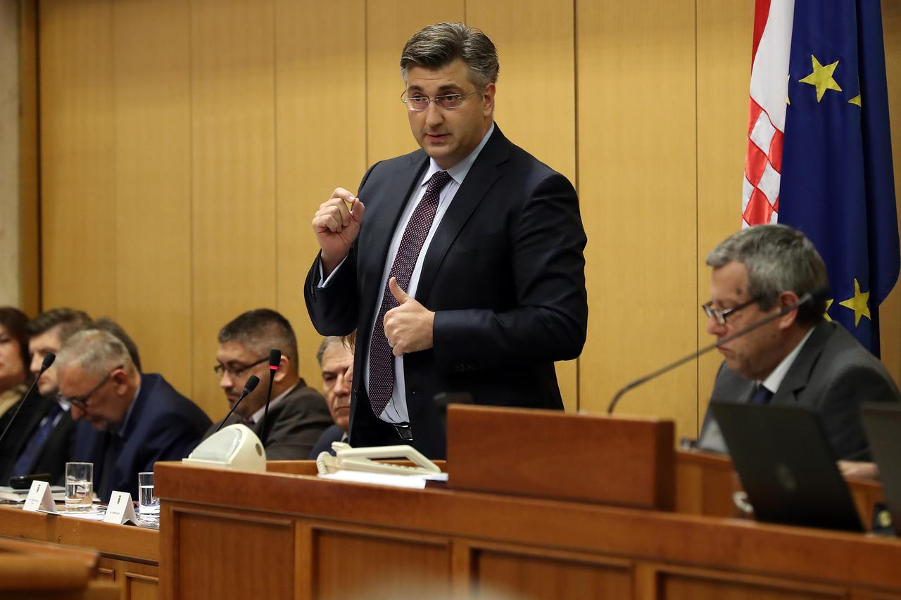 Andrej Plenković u Saboru
