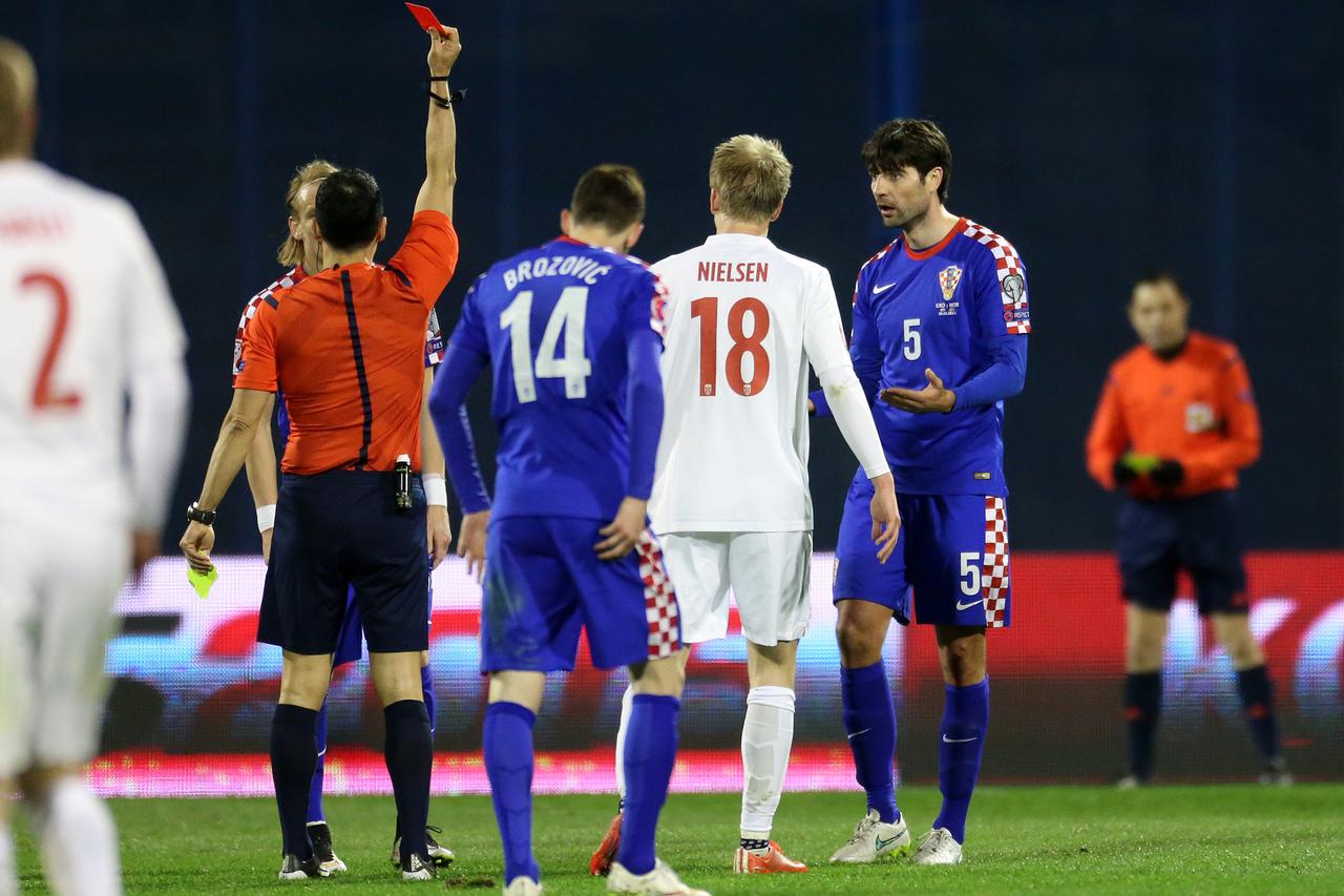 28.03.2015., stadion Maksimir, Zagreb - Kvalifikacije za Europsko prvenstvo 2016., Hrvatska - Norveska. Vedran Corluka. Photo: Slavko Midzor/PIXSELL
