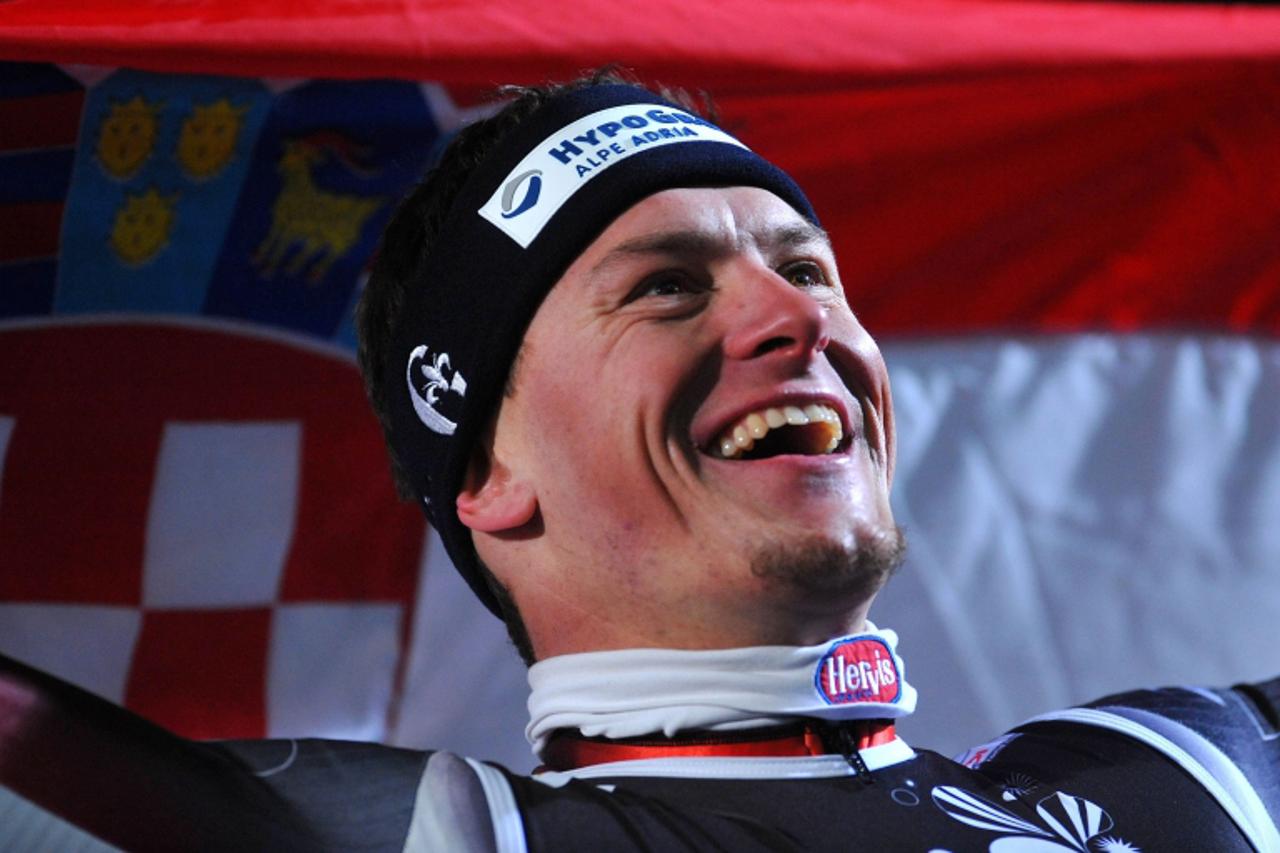 '06.01.2009., Sljeme, Zagreb, Hrvatska - FIS Svjetski kup za skijase, Snow Queen Trophy odrzava se na Sljemenu. Za start nocne slalomske utrke na Sljemenu prijavljeno je 75 skijasa. / ivica kostelic P