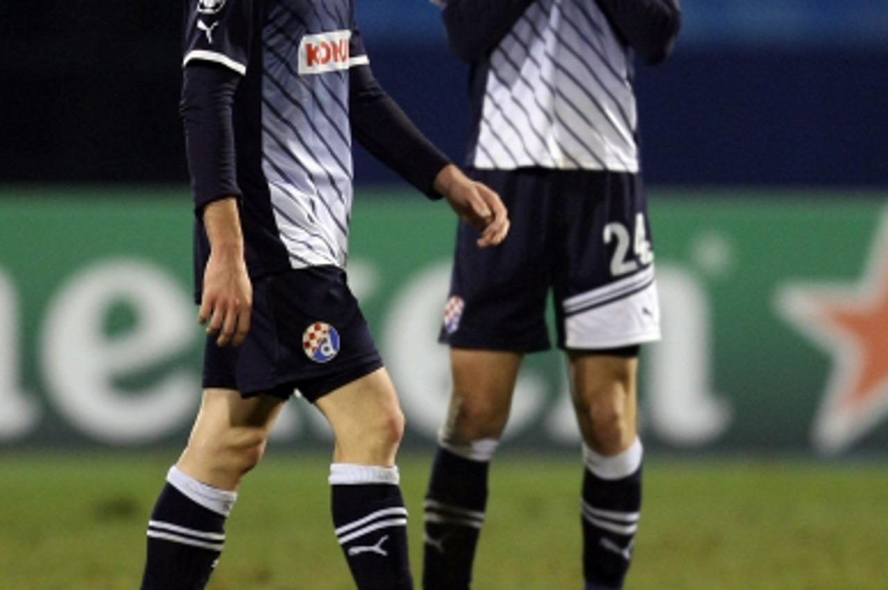 '07.12.2011., stadion u Maksimiru, Zagreb - Liga prvaka, skupina D, 6. kolo, Dinamo Zagreb - Lyon. Sime Vrsaljko i Domagoj Vida.  Photo: Sanjin Strukic/PIXSELL'