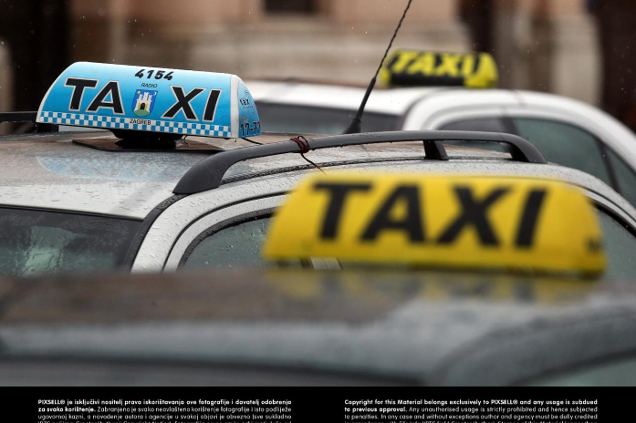 '24.01.2013., Zagreb - Zagrebacki taksisti.  Photo: Jurica Galoic/PIXSELL'