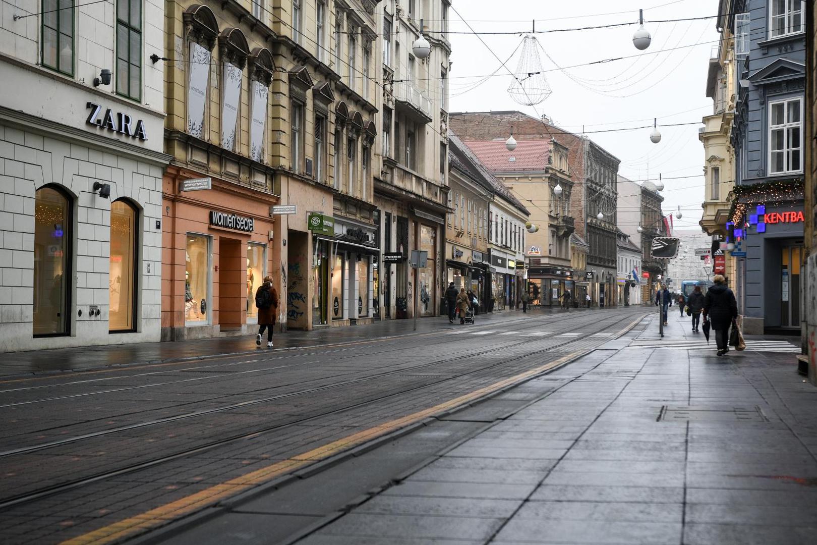 28.11.2020., Zagreb - Prazne gradske ulice prvog dana mini lockdowna. 
Photo: Zoe Sarlija/PIXSELL