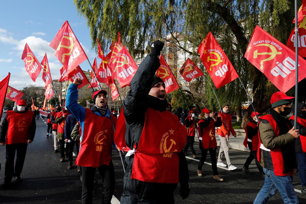 Protest against the economic policies of the government, in Istanbul